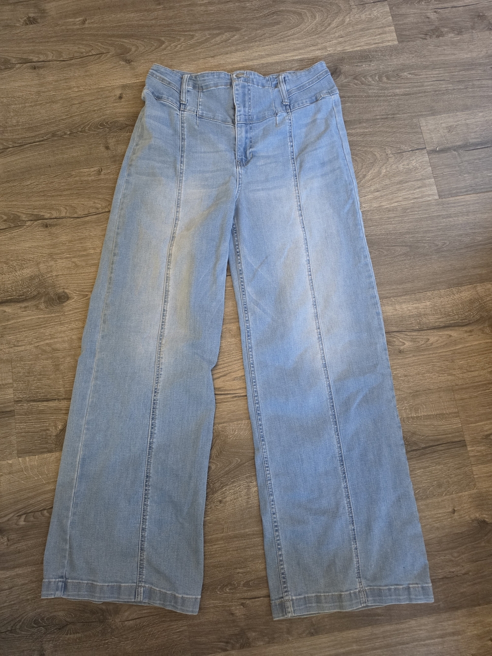 Altar'd State Light Blue Wide-Leg Jeans
